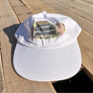 “Welcome to New Harmony Antique Emporium” ball cap